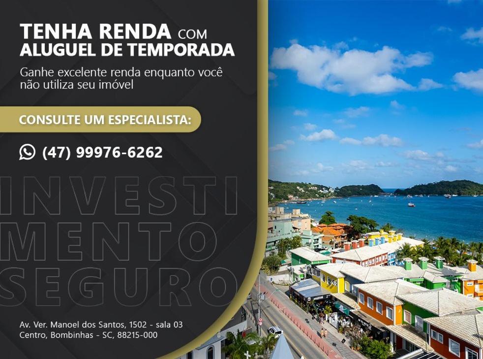 Aconchegante apartamento para famílias na Praia da Conceição - 2 Quartos 7 Pessoas Bombinhas Exterior foto